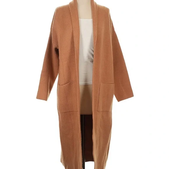 Mango Tan Longline Cardigan - Picture 1 of 5
